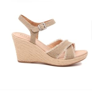 B.O.C Mint Espadrille Wedge Sandal, 8M- NWOT